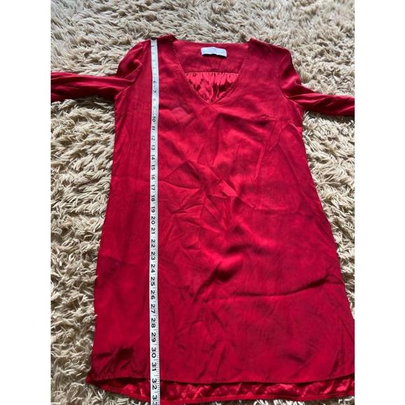 Women's Amanda Uprichard Red Silk Dress Size S - Picture 6 of 6